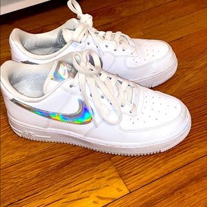 Nike Iridescent Air Force 1s